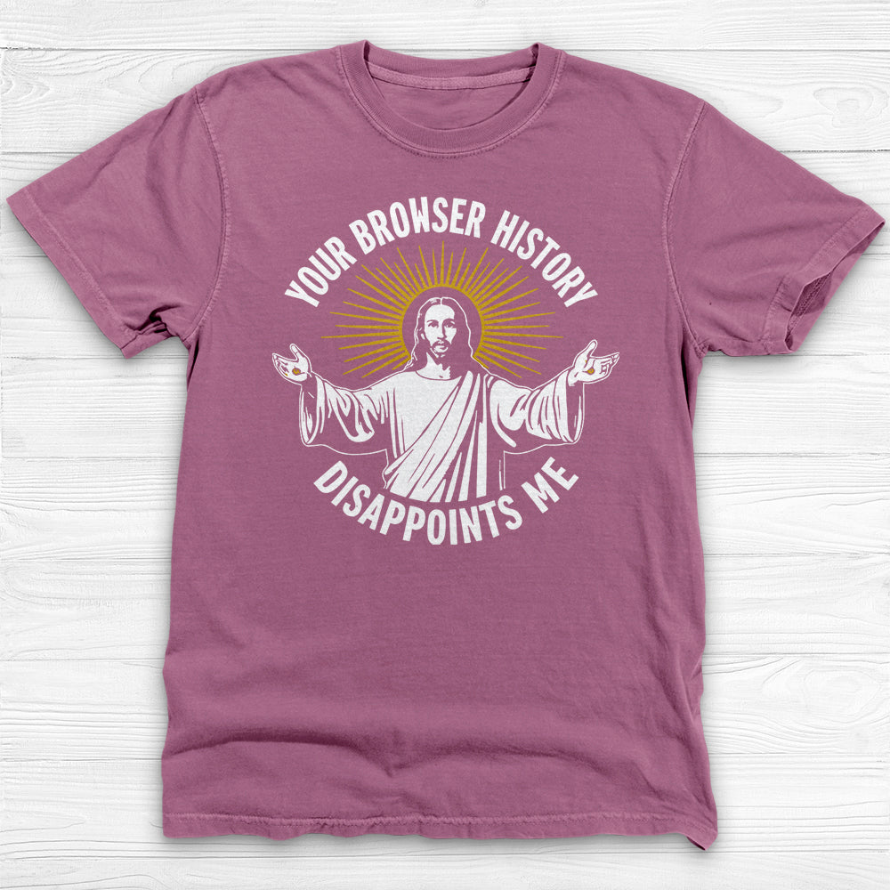 Jesus Browser History Disappointment Graphic Gym Tee or Pump Cover