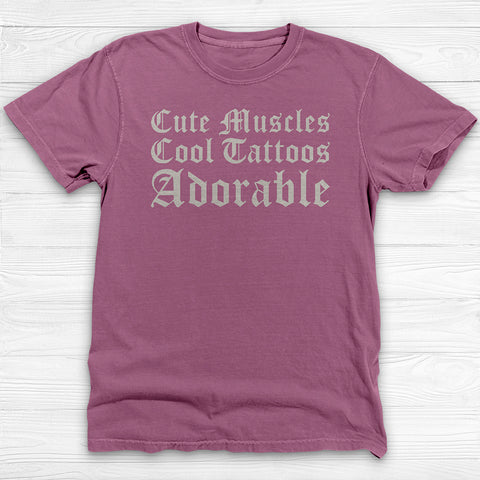 Confident Gym Girl Shirt, Muscles & Tattoos Cute Workout Tee