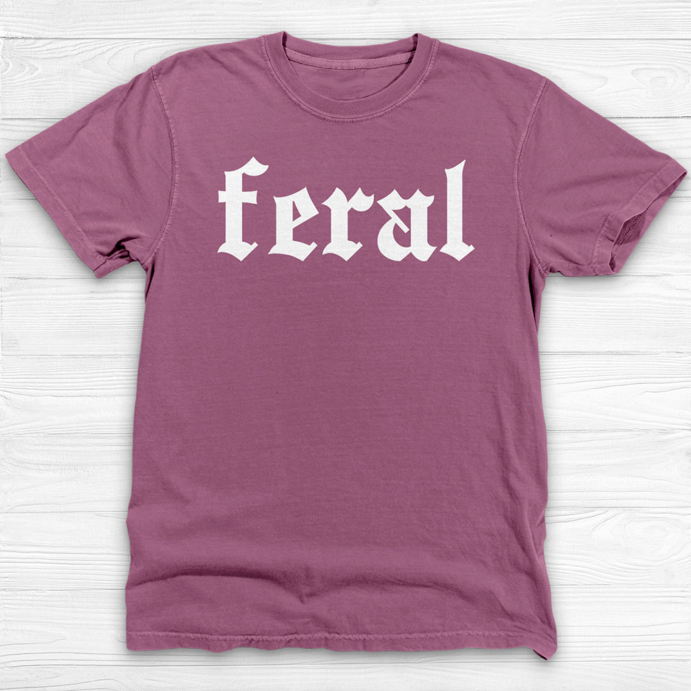 Feral Attitude Fitness Tee, Funny Conversation-Starter