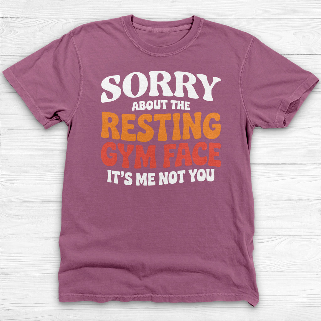 Sorry About The Resting Gym Face Gym Tee Or Pump Cover