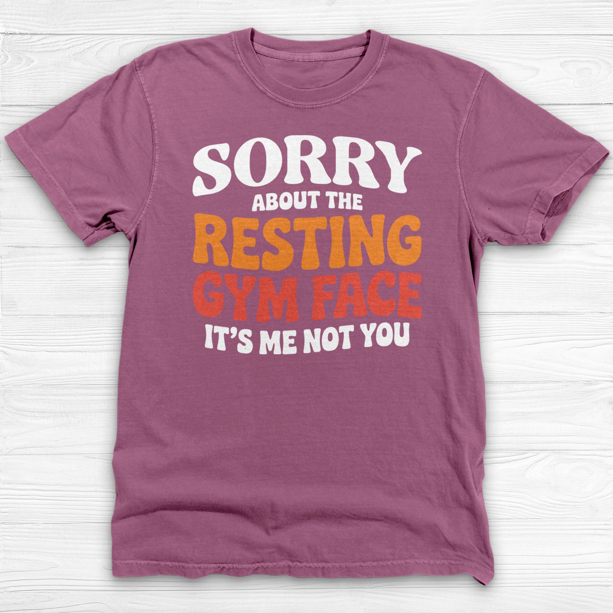 Sorry About The Resting Gym Face Gym Tee Or Pump Cover