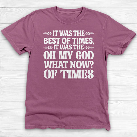Funny Dystopian Gym Shirt, Comfortable Garment-Dyed Gift Tee