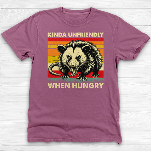 Kinda Unfriendly When Hungry Shirt - Cute Opossum Gym Tee