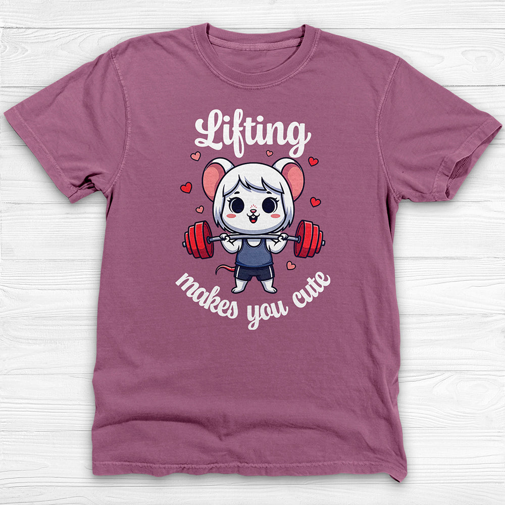 Lifting Makes You Cute Gym Shirt, Anime Style Workout Tee-T-Shirt-Gym Classics