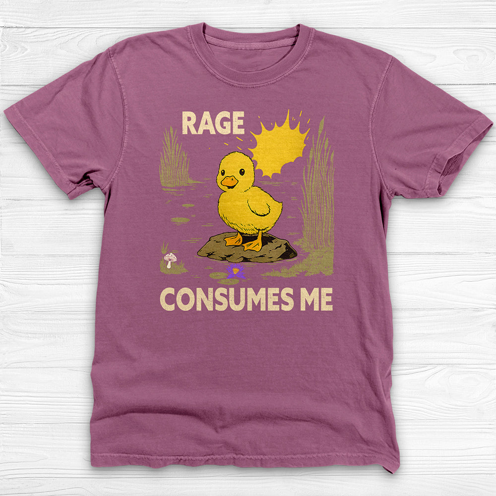 Rage Consumes Me Baby Duck Shirt, Fun Workout Tee-T-Shirt-Gym Classics