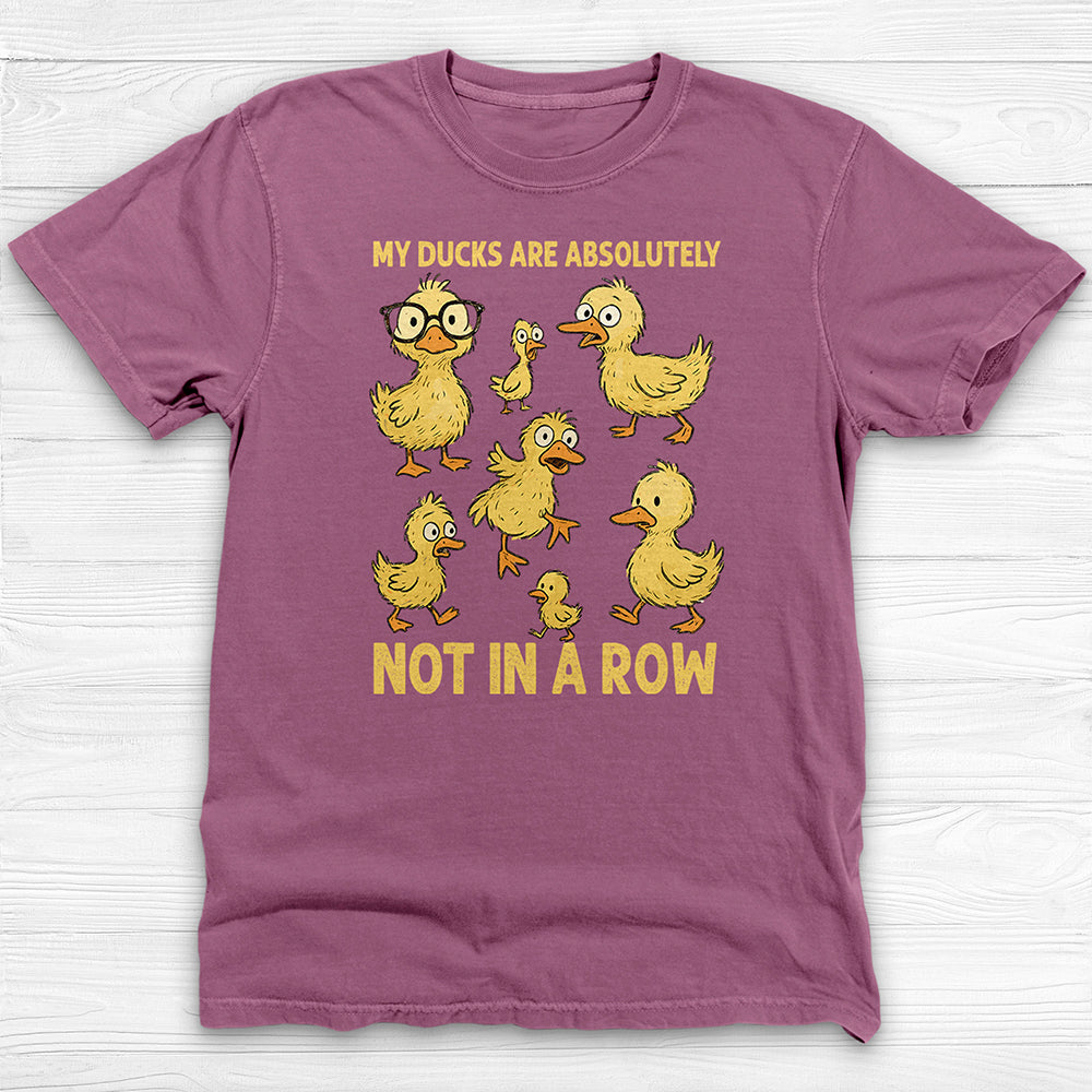 Ducks Not In A Row Funny Gym Shirt Or Pump Cover-T-Shirt-Gym Classics