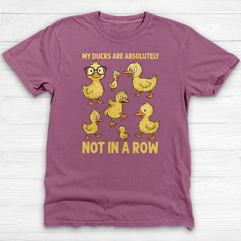 Ducks Not In A Row Funny Gym Shirt Or Pump Cover