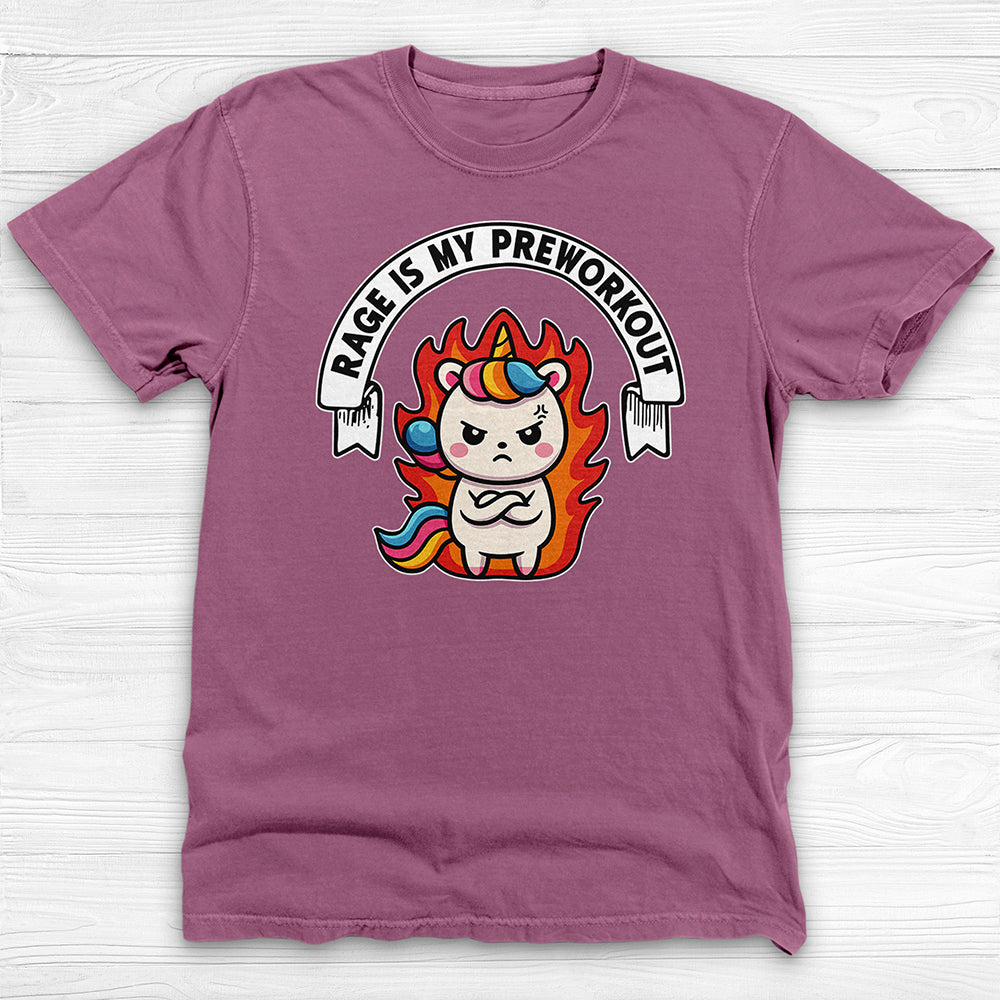 Rage Is My Preworkout Unicorn Shirt, Funny Gym Tee or Pump Cover-T-Shirt-Gym Classics