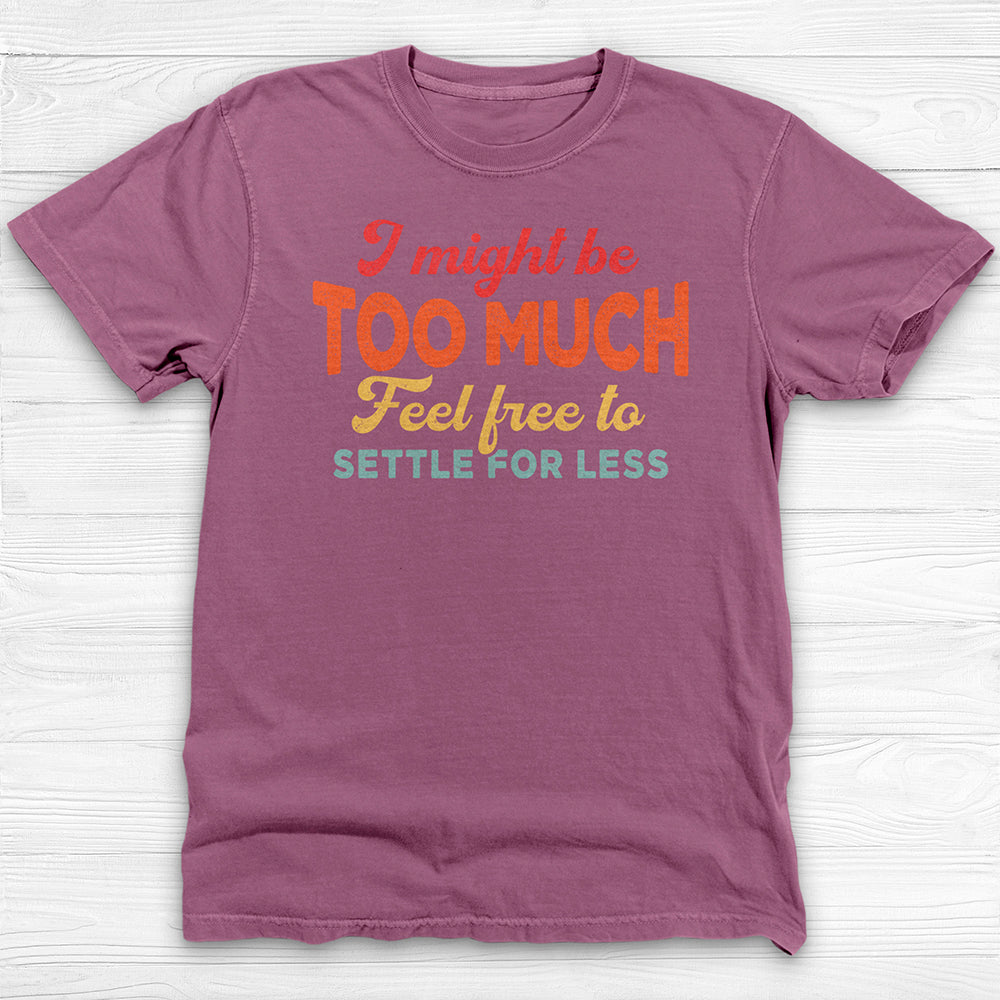 I Might Be Too Much, Confident Woman Gym Tee Or Pump Cover-T-Shirt-Gym Classics