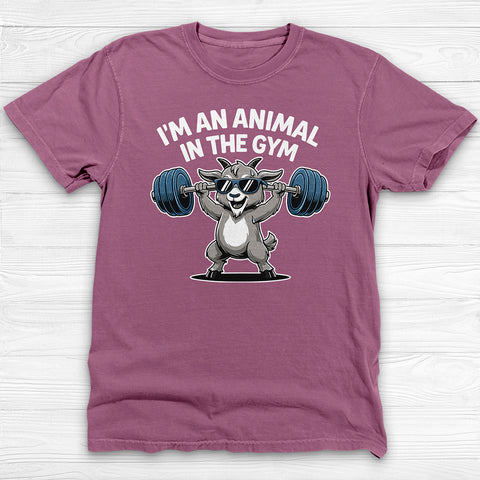 Cute Goat Gym Shirt, Funny Workout Tee or Pump Cover