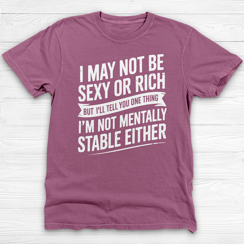 Not Sexy Or Rich Or Mentally Stable Either Funny Gym Tee-T-Shirt-Gym Classics