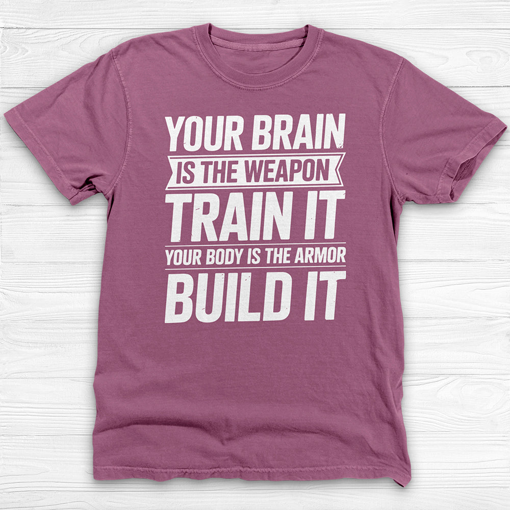 Mindset Brain And Body Motivational Gym Shirt Or Pump Cover-T-Shirt-Gym Classics