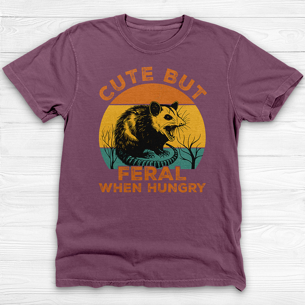 Cute But Feral When Hungry Gym Shirt, Funny Animal Lover Tee-T-Shirt-Gym Classics