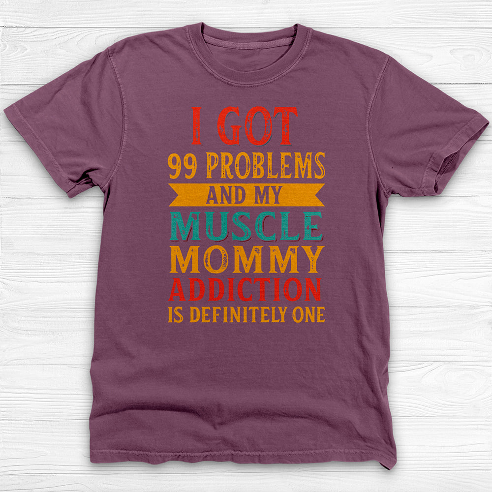 Muscle Mommy Addiction Gym Tee, Strong Women Appreciation-T-Shirt-Gym Classics