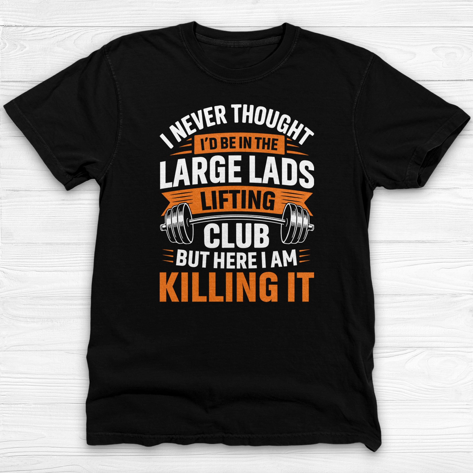 Large Lads Lifting Club Tee, Funny Heavy Lifter Gym Shirt-T-Shirt-Gym Classics