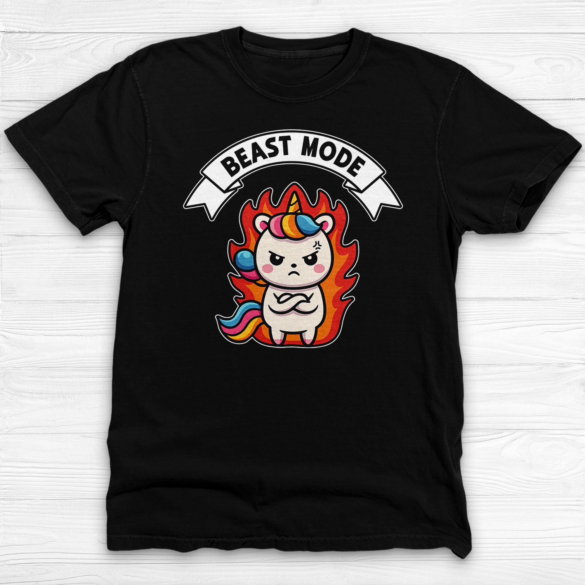 Unicorn Beast Mode Funny Graphic Gym Shirt Or Pump Cover-T-Shirt-Gym Classics