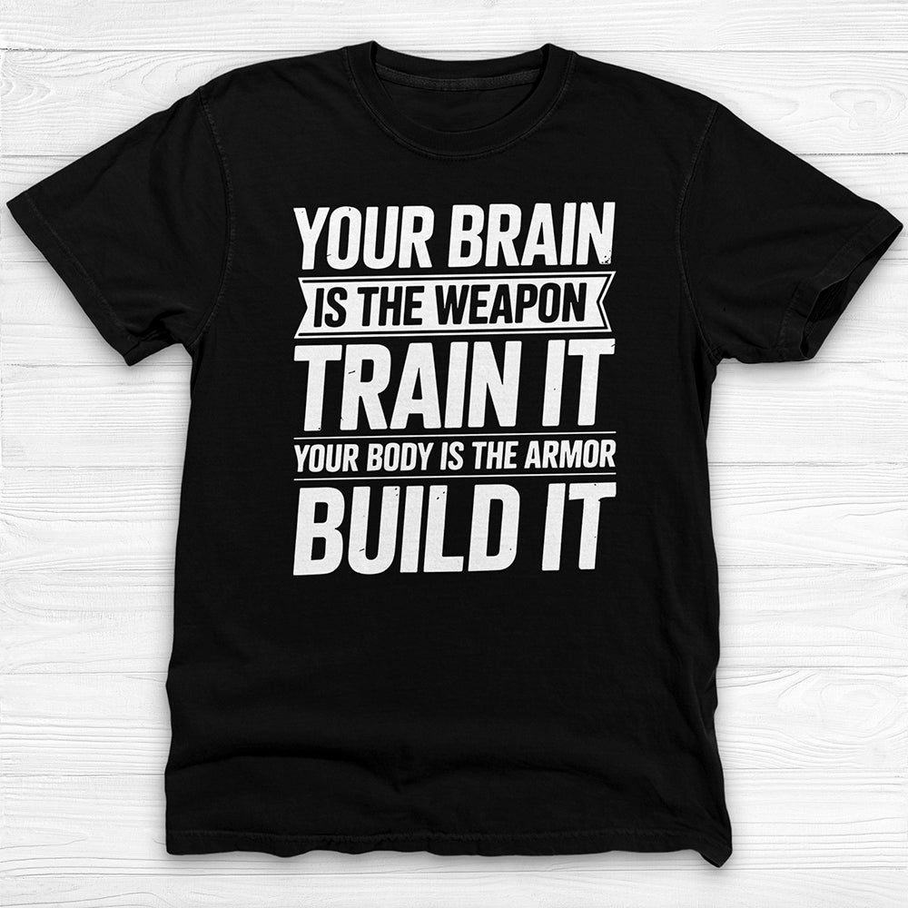 Mindset Brain And Body Motivational Gym Shirt Or Pump Cover-T-Shirt-Gym Classics
