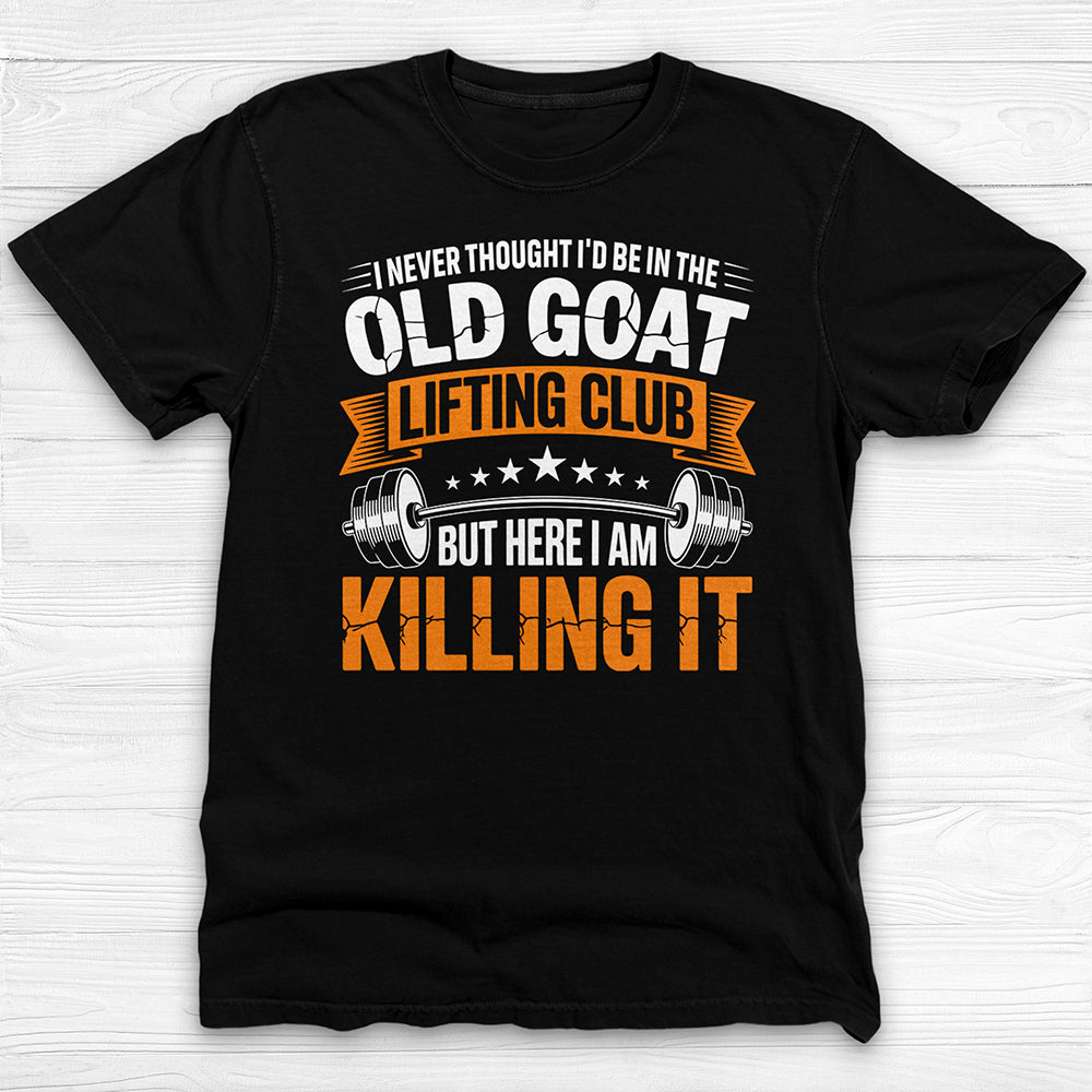 Old Goat Lifting Club Gym Tee, Gift for Gym Lovers-T-Shirt-Gym Classics