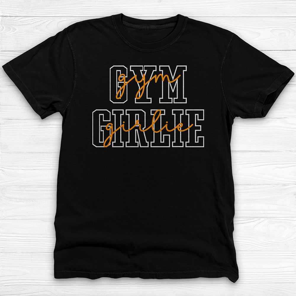 Gym Girlie Tee, Cute Women’s Workout Shirt & Fitness Apparel