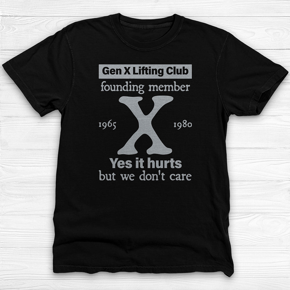 Gen X Lifting Club Shirt, Vintage Nostalgic Gym Tee