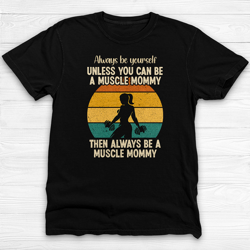 Muscle Mommy Tee, Funny Gym Shirt for Strong Women