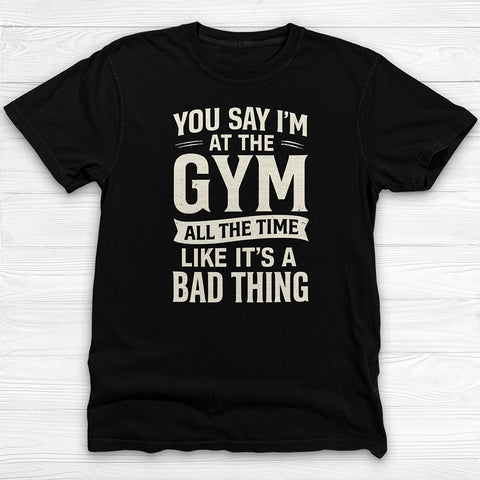 Happily Gym Addicted Workout Shirt, Fun Fitness Lover Tee
