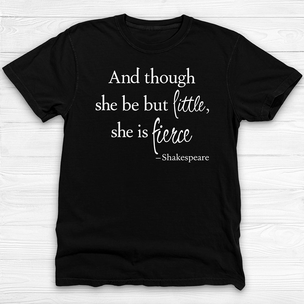 Small But Fierce Girl Gym Shirt or Pump Cover, Shakespeare Quote