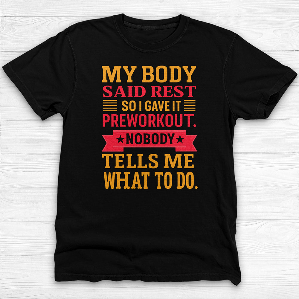 Funny Preworkout Gym Shirt or Pump Cover-T-Shirt-Gym Classics