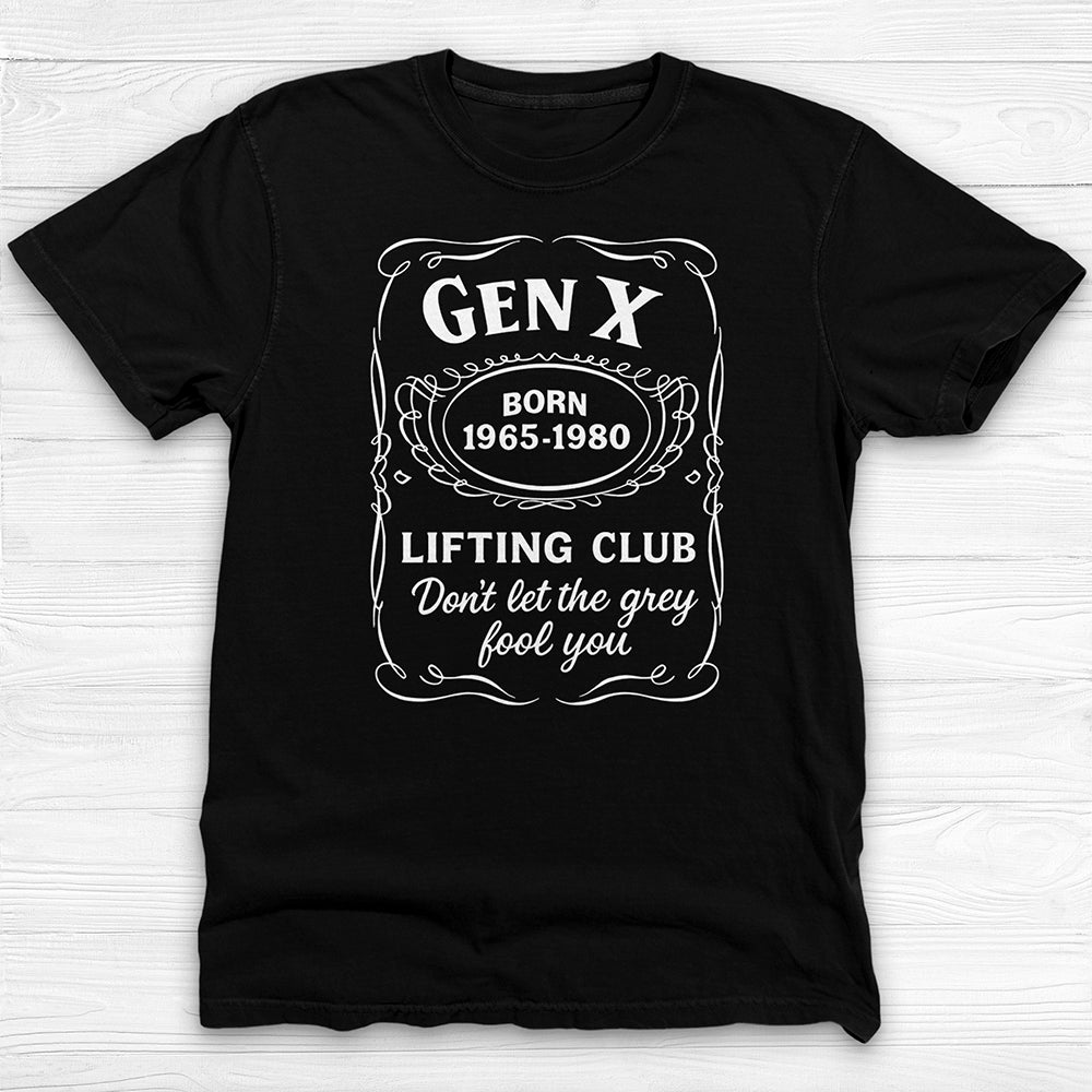 Gen X Gym Shirt Born 1965–1980, Fun Retro Style Fitness Tee-T-Shirt-Gym Classics