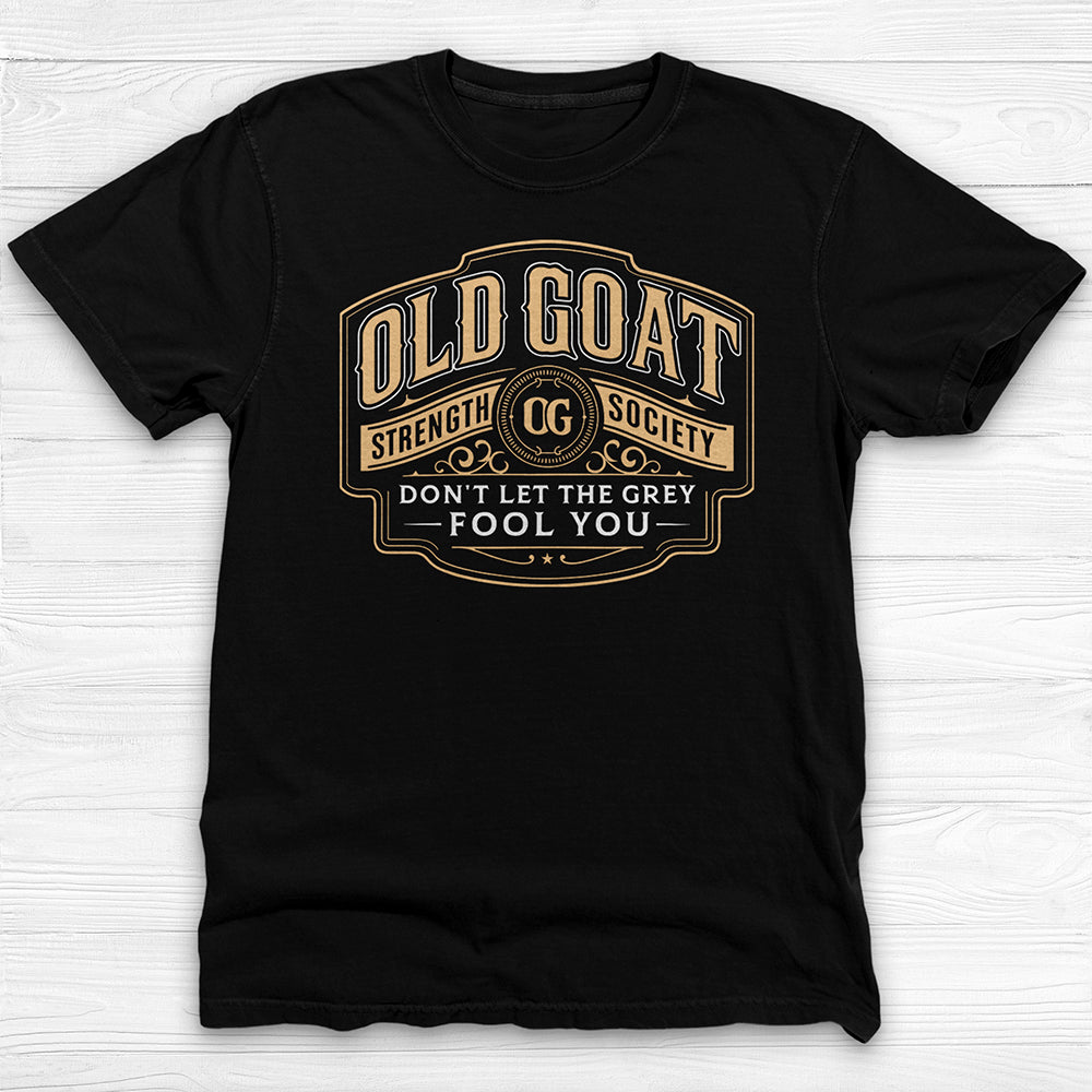 Old Goat Strength Society Shirt, Funny Gym Tee for Lifters-T-Shirt-Gym Classics