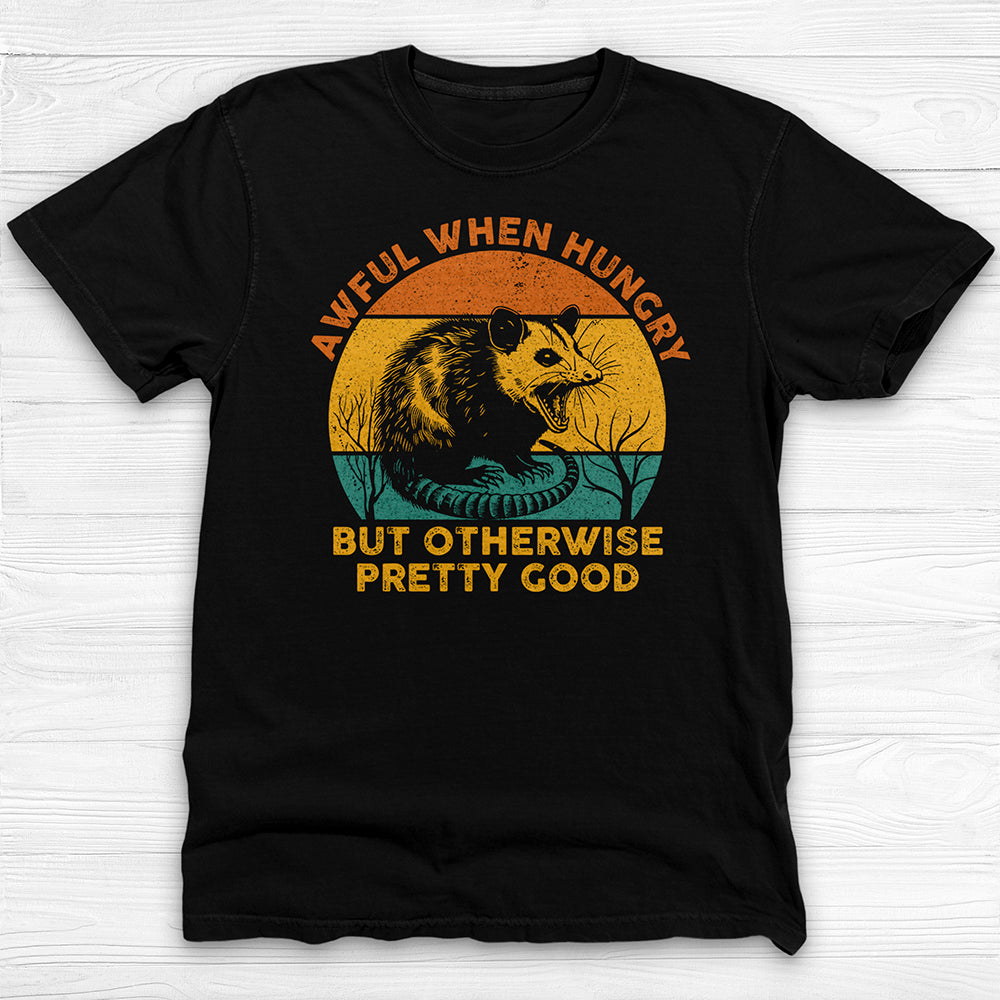 Awful When Hungry Possum T-Shirt, Funny Fitness Gift-T-Shirt-Gym Classics