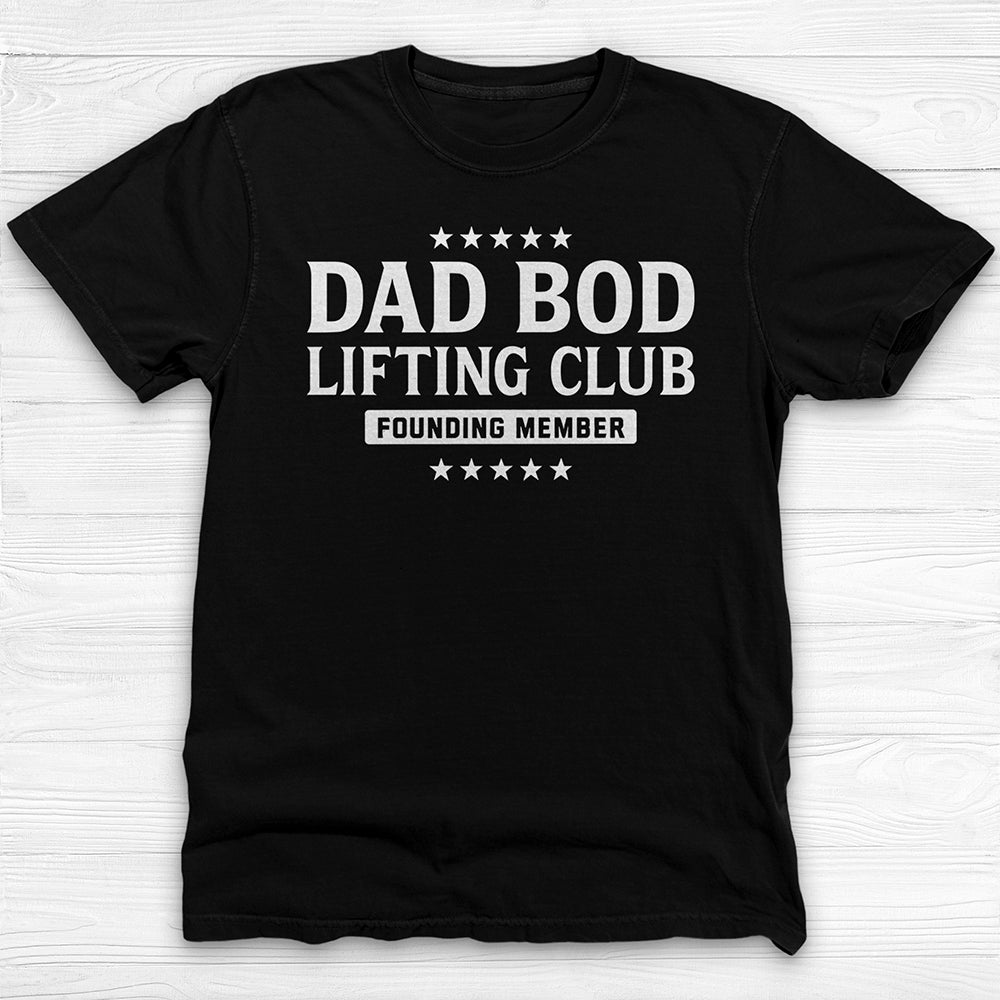 Dad Bod Lifting Club T-Shirt, Funny Dad Workout Tee-T-Shirt-Gym Classics