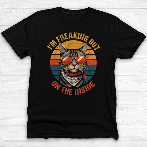 Freaking Out On The Inside Funny Gym Shirt Or Pump Cover