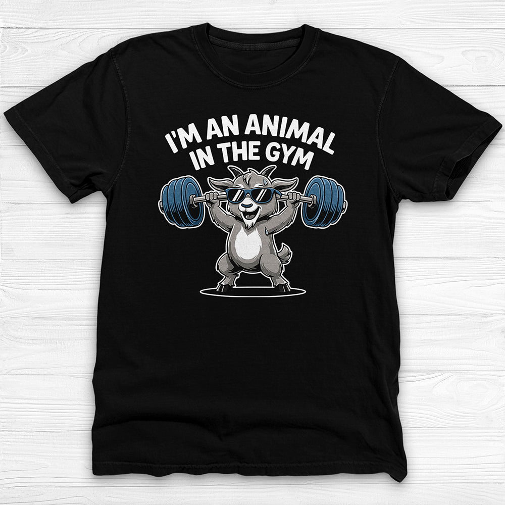 Cute Goat Gym Shirt, Funny Workout Tee or Pump Cover-T-Shirt-Gym Classics