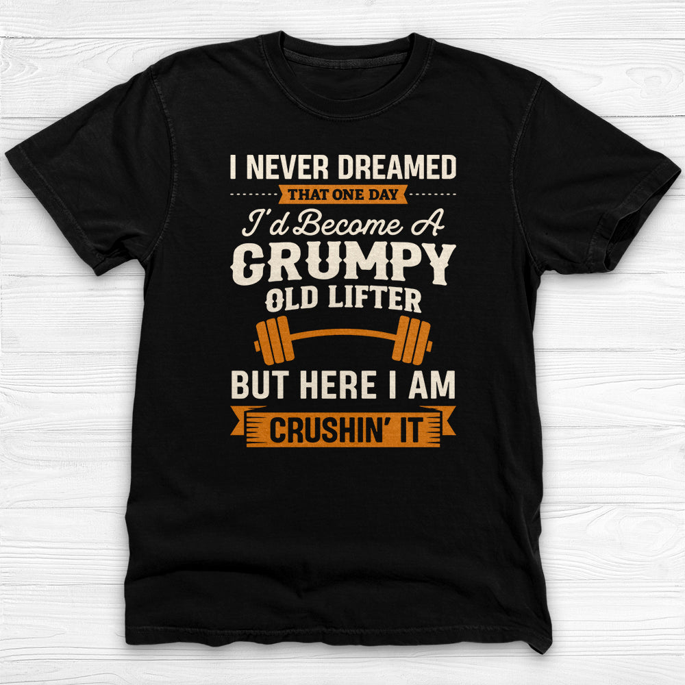 Grumpy Old Lifter T-Shirt, Funny Weightlifting Gym Humor Tee-T-Shirt-Gym Classics