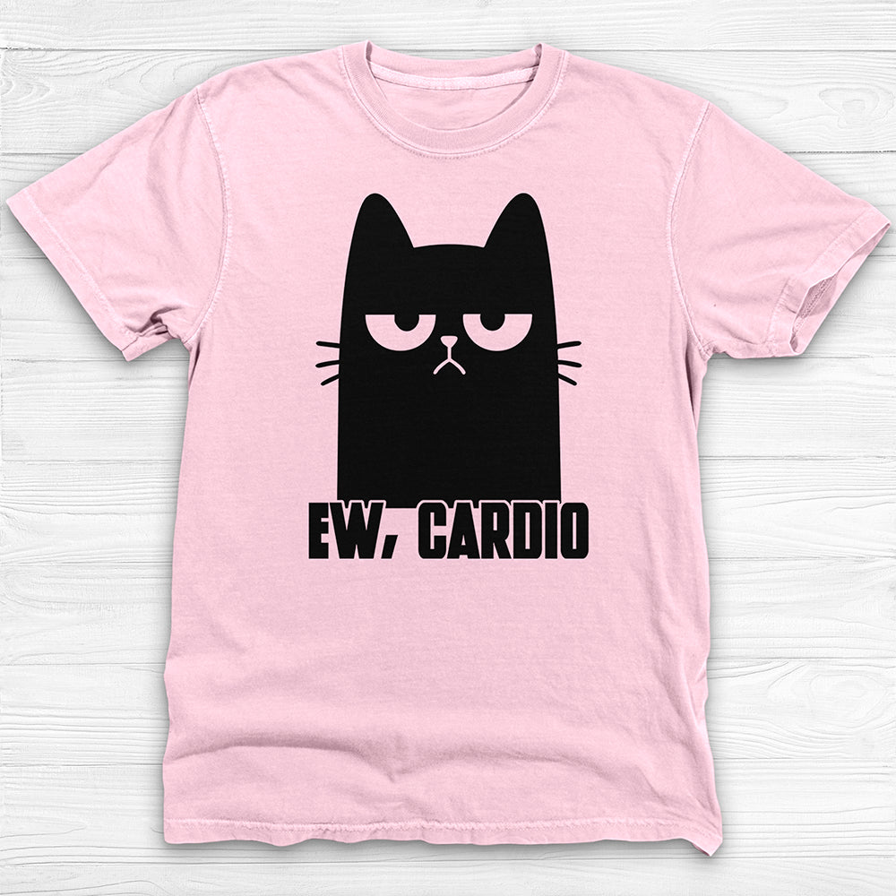 Funny Cat Hates Cardio Gym T-Shirt And Pump Cover