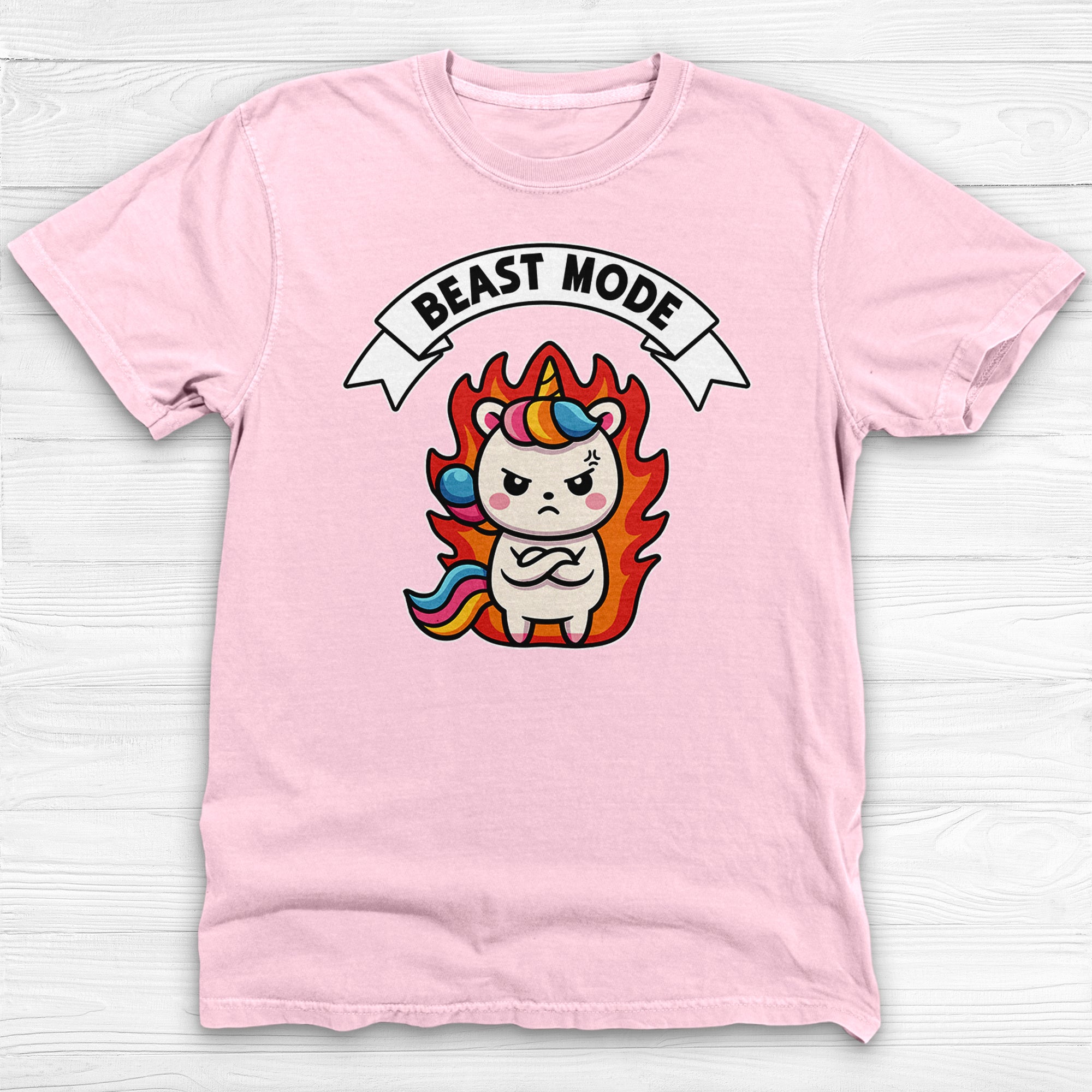 Unicorn Beast Mode Funny Graphic Gym Shirt Or Pump Cover-T-Shirt-Gym Classics