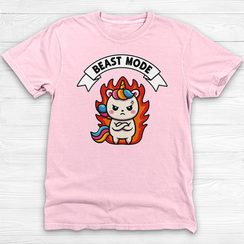 Unicorn Beast Mode Funny Graphic Gym Shirt Or Pump Cover