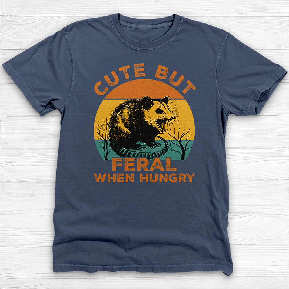 Cute But Feral When Hungry Gym Shirt, Funny Animal Lover Tee-T-Shirt-Gym Classics