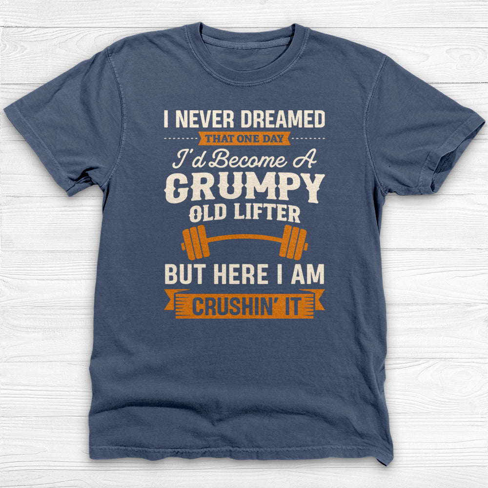 Grumpy Old Lifter T-Shirt, Funny Weightlifting Gym Humor Tee-T-Shirt-Gym Classics