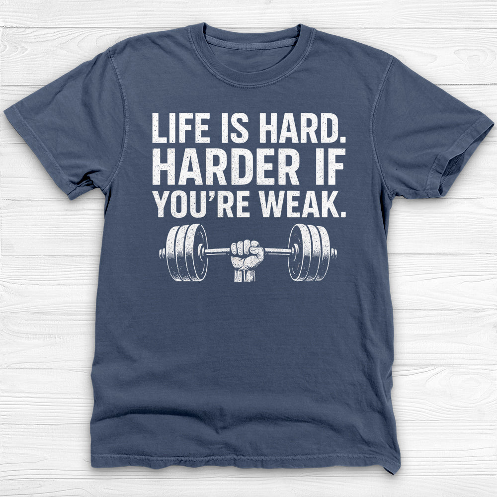 Life Is Hard Keep Lifting Gym Shirt, Motivational Workout Tee-T-Shirt-Gym Classics