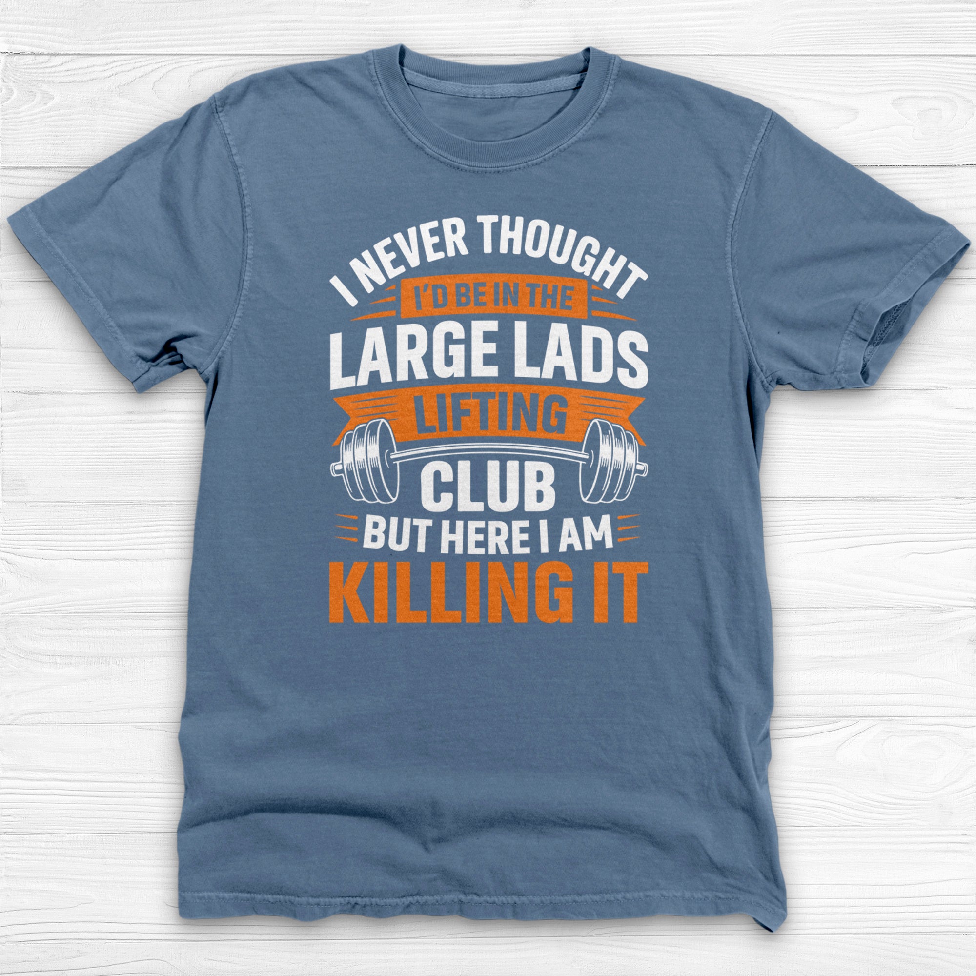 Large Lads Lifting Club Tee, Funny Heavy Lifter Gym Shirt-T-Shirt-Gym Classics