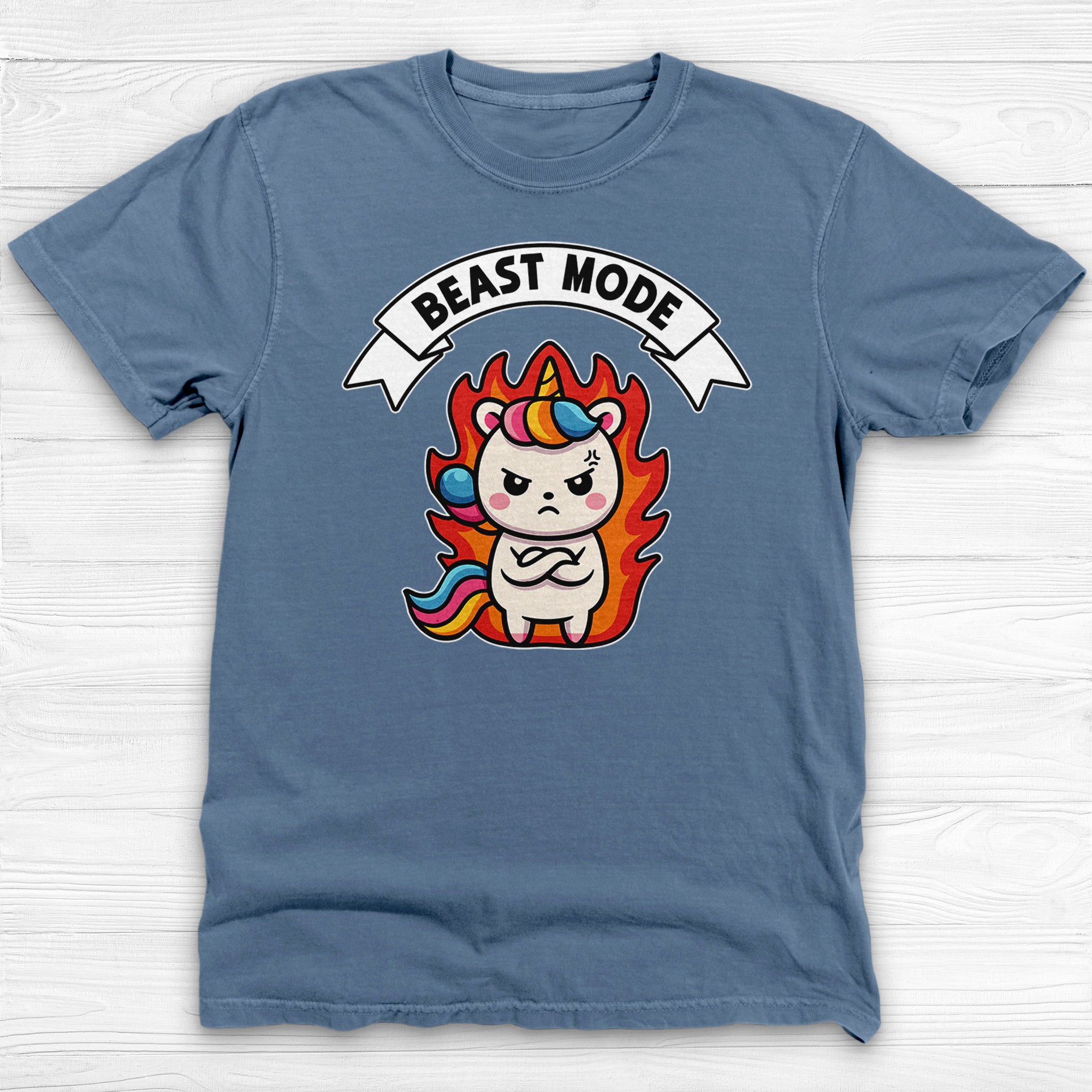 Unicorn Beast Mode Funny Graphic Gym Shirt Or Pump Cover-T-Shirt-Gym Classics