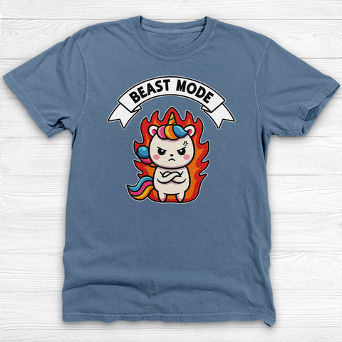 Unicorn Beast Mode Funny Graphic Gym Shirt Or Pump Cover