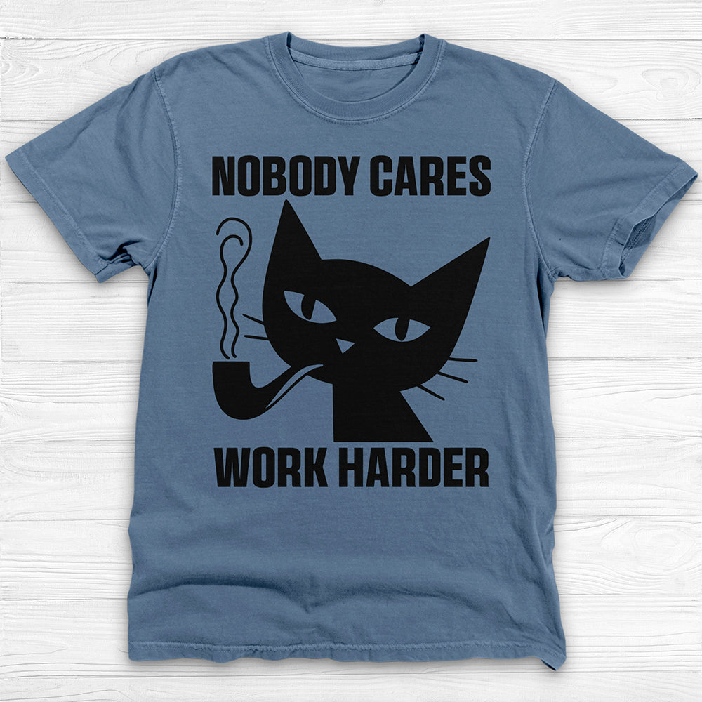 Nobody Cares Work Harder Philosophy Cat Gym Shirt-T-Shirt-Gym Classics