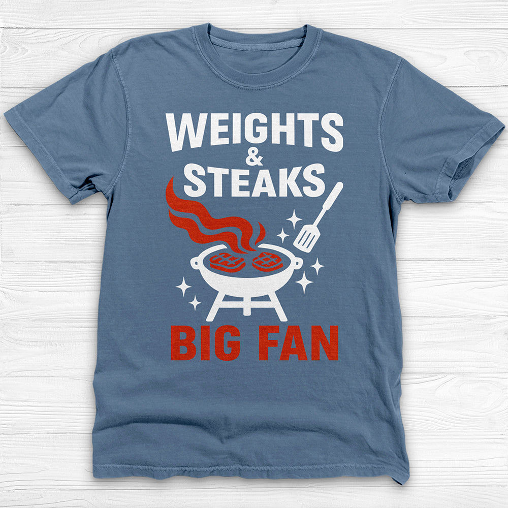 Weights And Steaks Fan Gym Tee Or Pump Cover-T-Shirt-Gym Classics