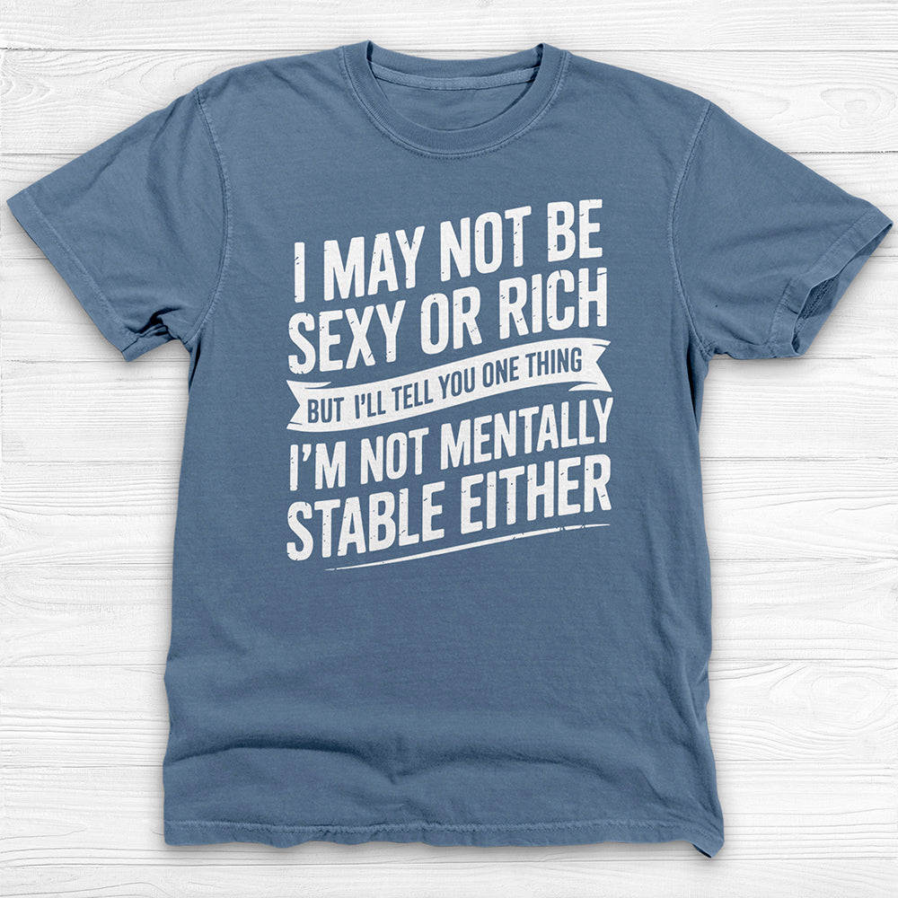 Not Sexy Or Rich Or Mentally Stable Either Funny Gym Tee-T-Shirt-Gym Classics