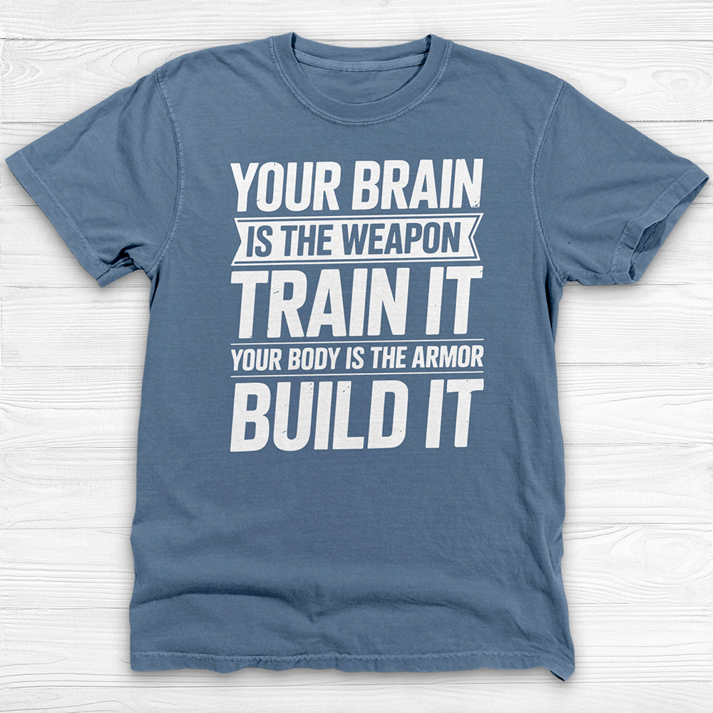 Mindset Brain And Body Motivational Gym Shirt Or Pump Cover-T-Shirt-Gym Classics