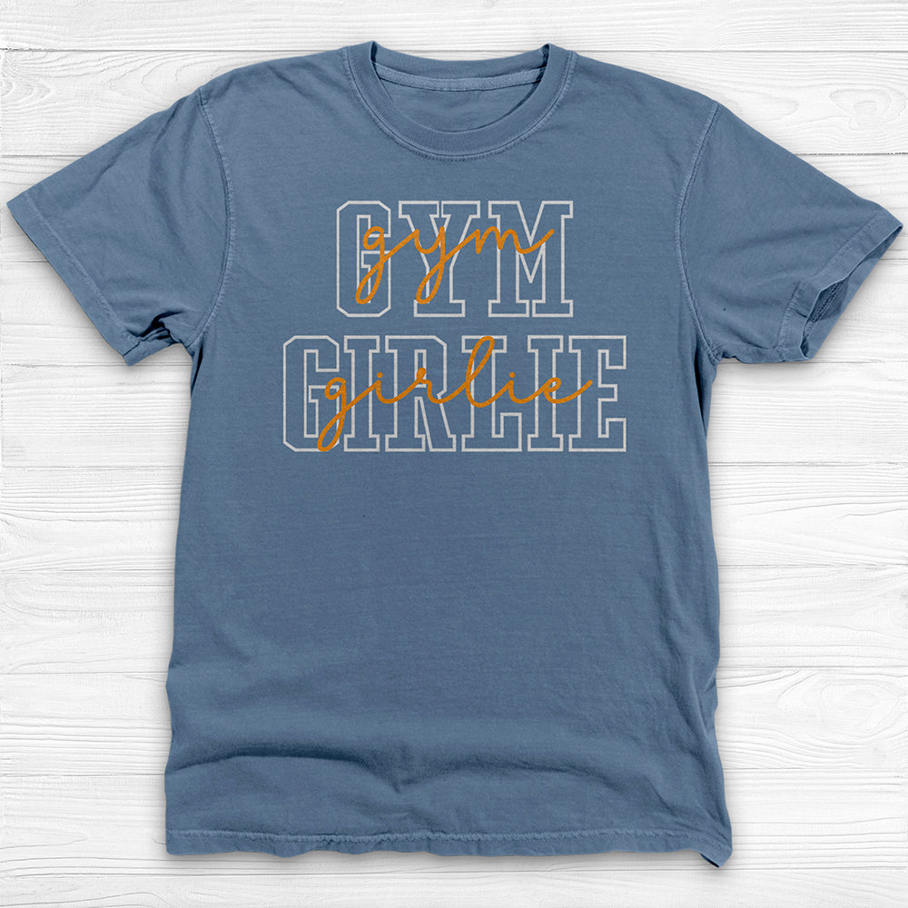 Gym Girlie Tee, Cute Women’s Workout Shirt & Fitness Apparel