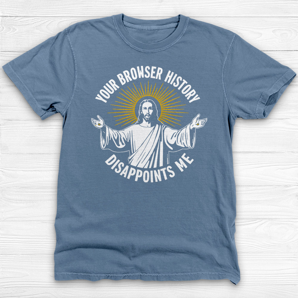 Jesus Browser History Disappointment Graphic Gym Tee or Pump Cover